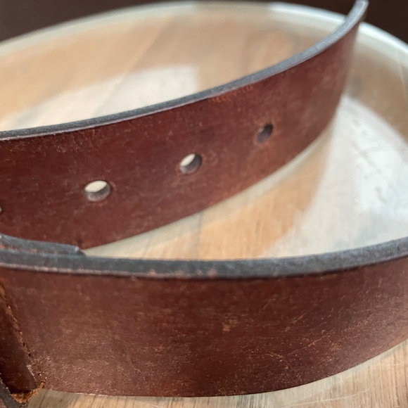 New Brown Distressed Leather Belt main image 5